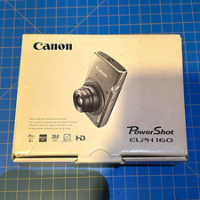Canon PowerShot ELPH 160 Silver 20MP Compact Camera 8x Zoom Battery/Charger picture