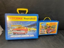 vintage Matchbox Superfast Lesney carrying case carry case lot of 2 picture