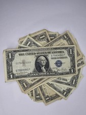 1935 Or 1957 One Dollar Silver Certificate Blue Seal Note picture