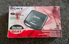 Sony Discman D-141 Portable CD Player NOS Open Box Complete Vintage 1994 picture
