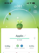 Pokémon Go✨ Shiny Applin - Mini PTC 80K Stardust picture