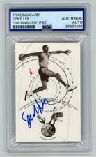 SPIKE LEE Signed 1991 NIKE Michael Air Jordan Card #3 + PSA slabbed Auto picture