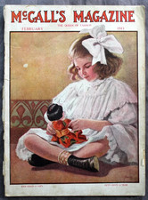 McCall's Magazine February 1911 Edwardian Fashion Illustrations Complete 100 Pg picture