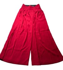 Gracia Women’s Wide Leg Dress Pants L Red 32x27 picture
