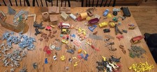 Vintage Marx MPC Fort Apache Western Playset Parts Figures Horses Huge Toy Lot picture