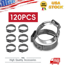 New 120pcs 3/4'' PEX Stainless Steel Clamp Cinch Rings Crimp Pinch Fitting picture