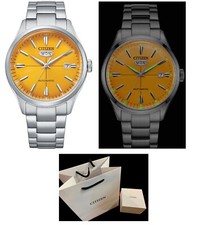 new Citizen Ø 40m s steel NH8391-51Z yellow dial C7 series automatic day-date picture