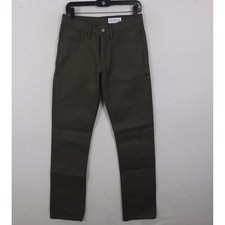 Gustin Straight Fit Jean Raw Mens 31x33 Olive Green Canvas Made in USA picture