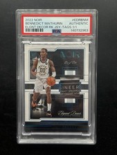 Panini Noir 2022-23 Bennedict Mathurin Pacers Elegant Decor Tags EDR-BNM 1/1 picture