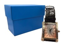 Joan Boyce Always On Time Rose Gold Toned Snake Skin Watch With Box Need Battery picture