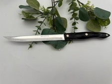 Cutco No. 1729 Petite Carver Serrated Knife Brown Swirl Handle 6 3/4
