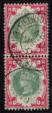 Anglo Boer War 1901 Great Britain 1/- Pair w/ FPO 48 Cancels VERY RARE picture