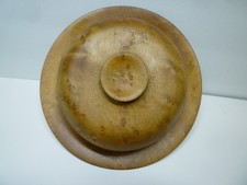 Antique hand-turned birdseye maple wooden butter dish/keeper/saver picture