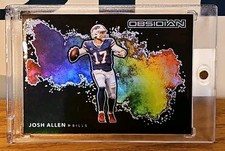 2020 Panini Obsidian Football Josh Allen Color Blast Black SSP  picture