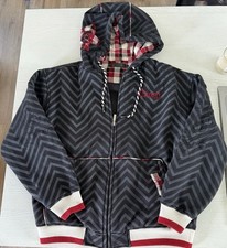 Vintage Rare COOGI Men's Full Zip Hooded Fleece Hoodie Chevron picture