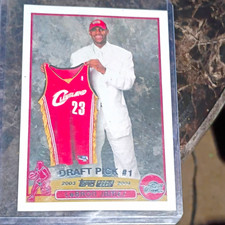 Topps 2003-04 Draft Pick LeBron James RC Base Cleveland Cavaliers #221 picture