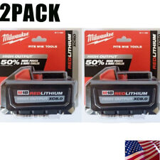 2Pack  Milwaukee M18 RedLithium High Output XC8.0 Battery - Black (48-11-1880) picture