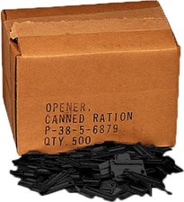 500 Pack Black P-38 Can Openers Wholesale US MIL-J-0837 Military Army Type P38 picture