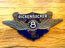 Rare 1920s Rickenbacker 8 Radiator Emblem picture