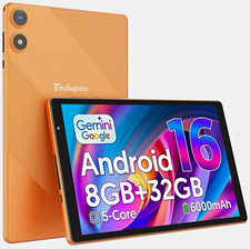 Android 16 Tablet 10.1” 8GB+32GB 5G WiFi 6 6000mAh Orange picture