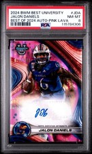 2024 Bowman's Best University Jalon Daniels Auto Pink Lava /100 Kansas Tampa Bay picture
