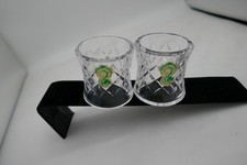 1 Pair  Vintage Waterford Crystal Comeragh Cut Round Napkin Rings 150-136 picture