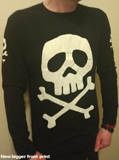 Space Pirate Captain Harlock Danzig Misfits PunkgothDIY Unisex longsleeve SHIRT  picture