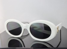 Celine CL40194U 25A White Frame / Grey Lens Oval Oversized Sunglasses 100% UV picture