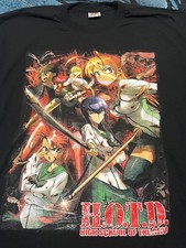 Vintage RARE High School of The Dead Rei & Saya XL T-Shirt Anime H.O.T.D HOTD picture