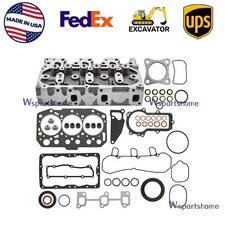 3TNV70-HGE 3TNV70-AJUV Cylinder Head+Full Gasket Kit For Yanmar 3TNV70 Engine picture