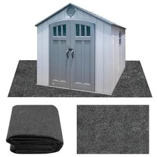 10x10 FT Outdoor Storage Shed Mat, Waterproof, Felt Top & PE Backing, 10x10FT picture