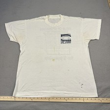 Vintage Norwell Football Shirt Mens Large White 1996 Camp Field Sponsors 90s picture