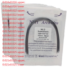 Dental Orthodontic Super Elastic Niti Round/Rectangular Arcos Arch Wires Natural picture
