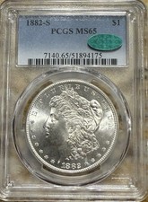 1882-S Morgan Dollar PCGS MS65 CAC picture