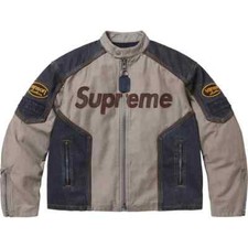Supreme Vanson Leathers Cordura Cotton Jacket Denim picture