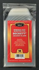 Cardboard Gold Beckett BGS Perfect Fit Sleeves 50 100 200 500 1000 2500 Case picture
