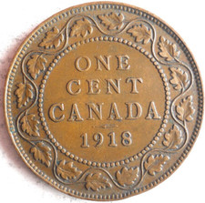 1918 CANADA CENT - Excellent Coin -  - Canada Bin #2 picture