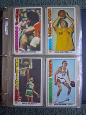 1976-77 TOPPS BASKETBALL COMPLETE SET 1-144, Binder/Sheets, NICE picture