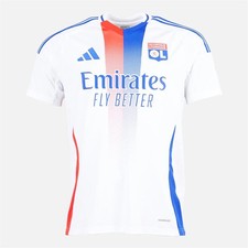 adidas Mens OL Olympique Lyon 24/25 Home Jersey White-Large mens-new with tags picture