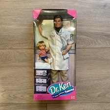 Vintage 1997 Dr Ken and Little Patient Tommy Doll Set Mattel 18898 NIB Sealed picture