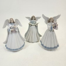 3 Lladro Angels Heavenly Harpist 5830 Singer 5831 Angelic Melody 5963 1991 1993 picture