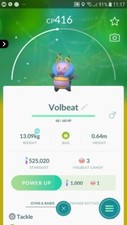 Shiny Volbeat Pokemon Tr@de Go picture