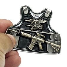BL10-010 Navy Seal Team 6 Body Armor Naval Special Warfare DEVGRU Challenge Coin picture
