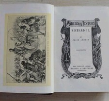 Antique 1886 MAKERS of HISTORY King Richard III Jacob Abbott HARPER & Bros BOOK picture