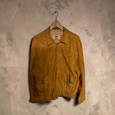 Riccardo Ricci Milano Italy Suede Jacket Size L Camel Vintage 70/80s picture