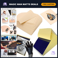 20PCS Tattoo Practice Skin Kit - 5 Fake Skin & 15 Transfer Paper for Artists picture