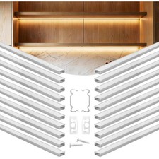 Vevor 20 Pack 6 6 Ft 2M U Shape Led Aluminum Channel picture