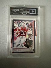 2025 Panini Donruss - Drake Maye #58 ECC Graded 9 Mint PSA slab picture