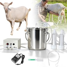 Rechargeble 3L Electric Goat Milking Machine Automatic Vacuum Pump Milker Suckin picture
