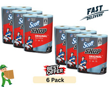 Scott Blue Shop Towels 12 Rolls 55 Sheets Each Multi Purpose Cleaning picture